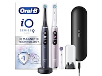 Oral-B iO 9 Duo elektriske tandbørster (sort & lys pink) Elektriske tandbørster