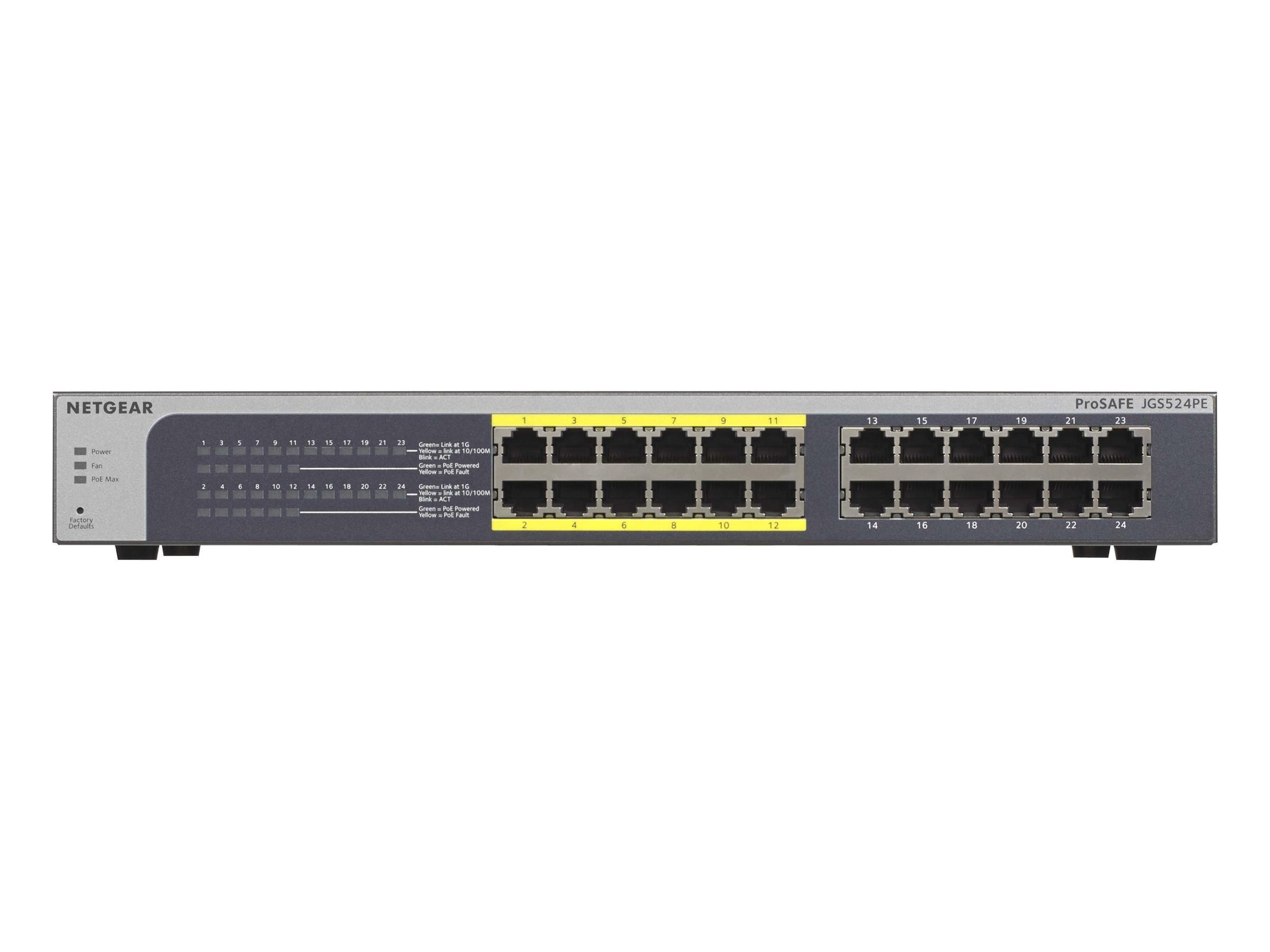 Netgear JGS524PE Web Managed Plus Switch - Komplett.dk