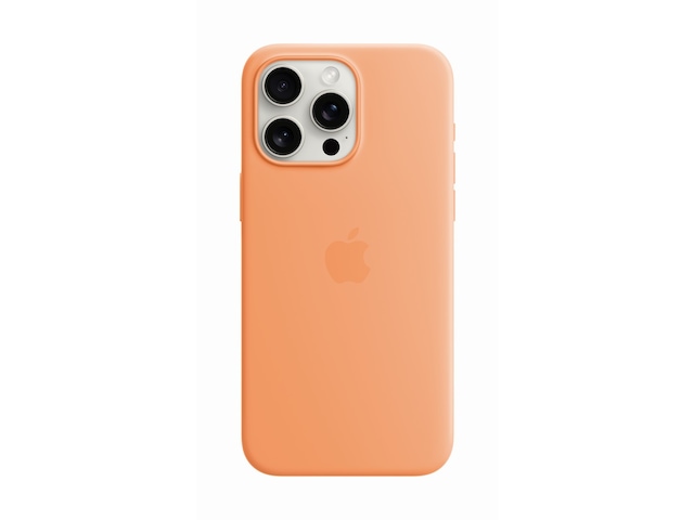 Apple iPhone 15 Pro Max Silikonecover (appelsinsorbet) Mobilcover