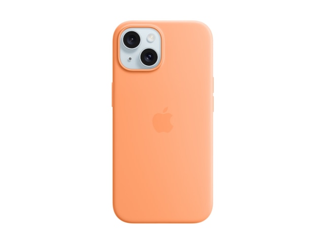 Apple iPhone 15 Silikone cover (appelsinsorbet) Mobilcover