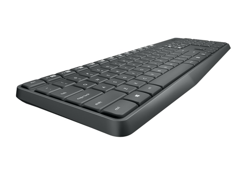 Logitech MK235 Wireless Keyboard and Mouse grå Mus & keyboards -kombinasjonspakker