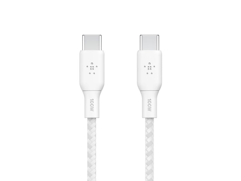 Belkin USB-C til USB-C kabel 2m (hvid) USB-kabler