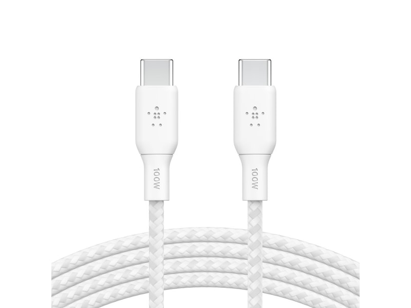 Belkin USB-C til USB-C kabel 3m (hvid) USB-kabler