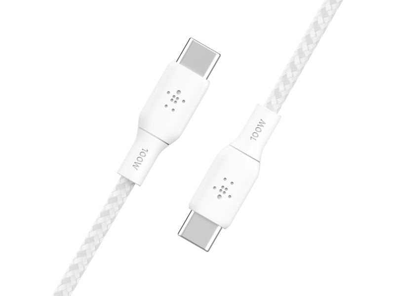 Belkin USB-C til USB-C kabel 3m (hvid) USB-kabler