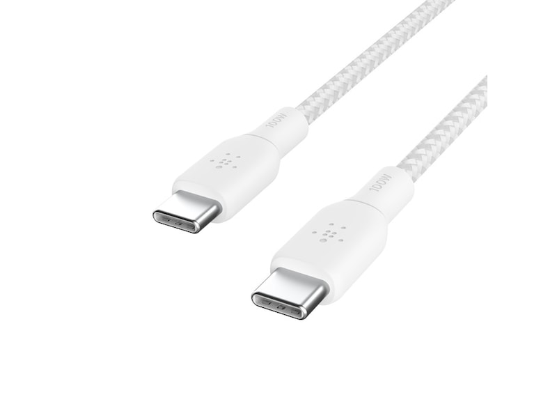 Belkin USB-C til USB-C kabel 3m (hvid) USB-kabler