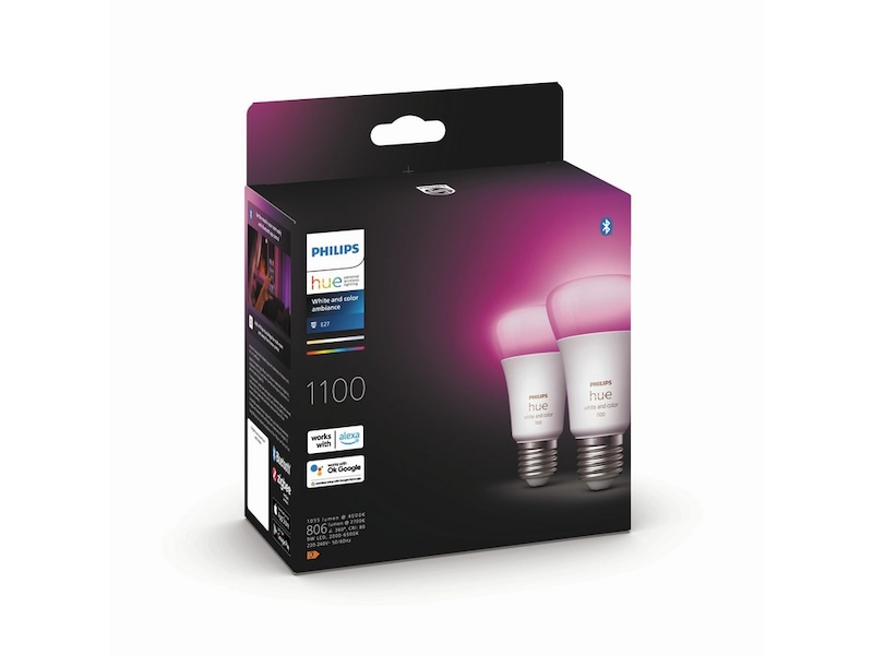 Philips Hue White and color ambiance E27 2-pak LED-pærer & elpærer