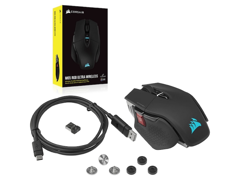 Corsair M65 RGB Ultra Wireless Gamingmus (sort) Gamingmus