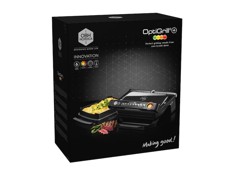 OBH Nordica Optigrill+ Black Toaster