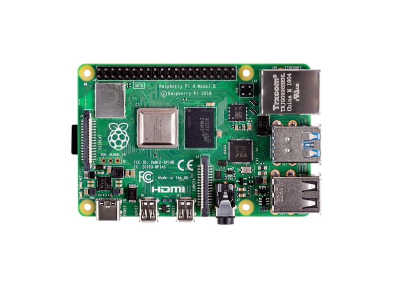 Raspberry Pi 4 Model B, 2GB RAM Integreret CPU