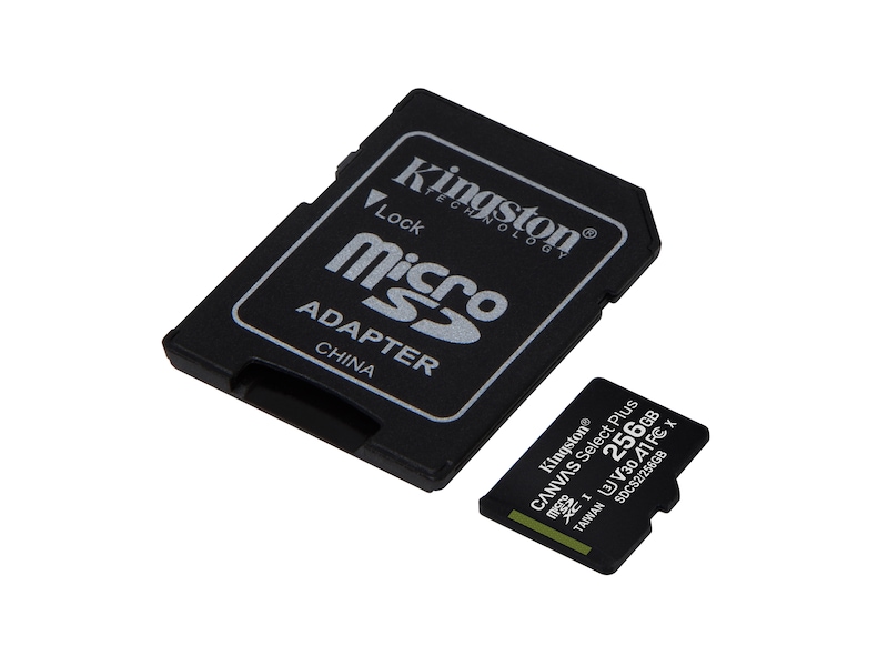 Kingston Canvas Select Plus microSD 256GB Flash-hukommelse