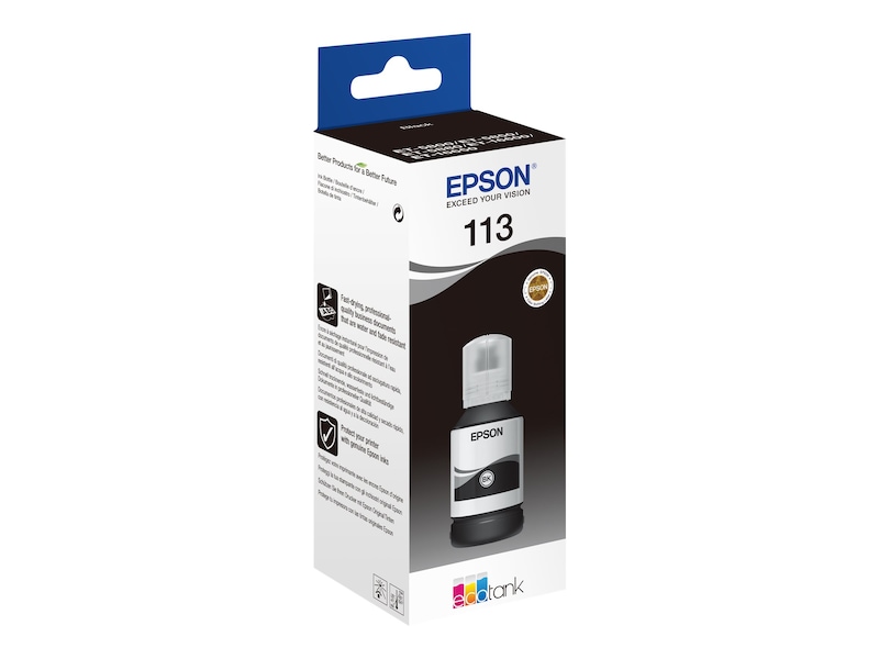 Epson Ink 113 Ecotank Sort Blækpatroner