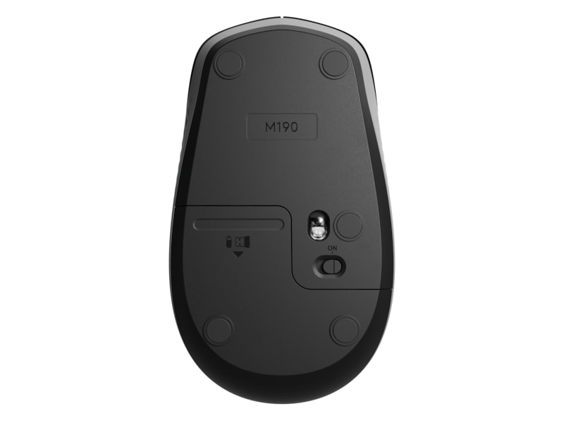 Logitech M190 trådløs mus i fuld størrelse mid grey Mus