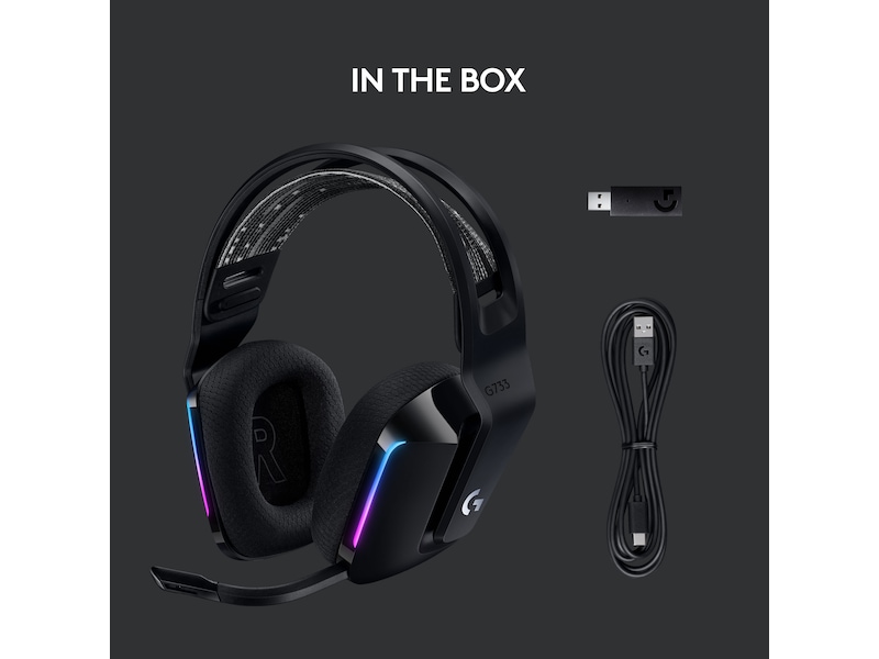 Logitech G733 LIGHTSPEED Trådløst Gaming Headset (sort) Gamingheadset