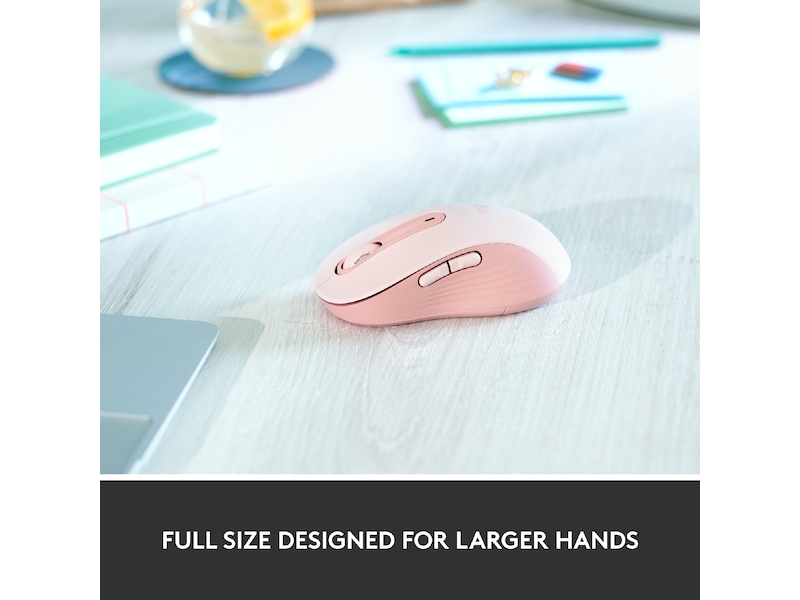 Logitech Signature M650 Large trådløs mus Pink Mus