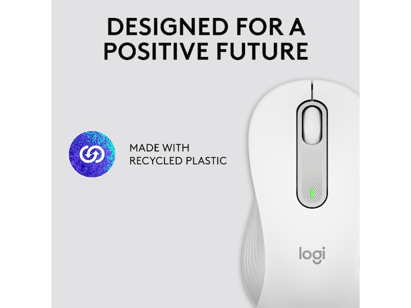 Logitech Signature M650 Large trådløs mus Offwhite Mus