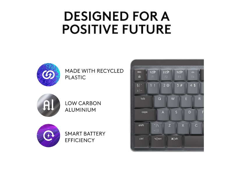 Logitech MX Mechanical Mini Minimalist Tactile (graphite) Keyboards