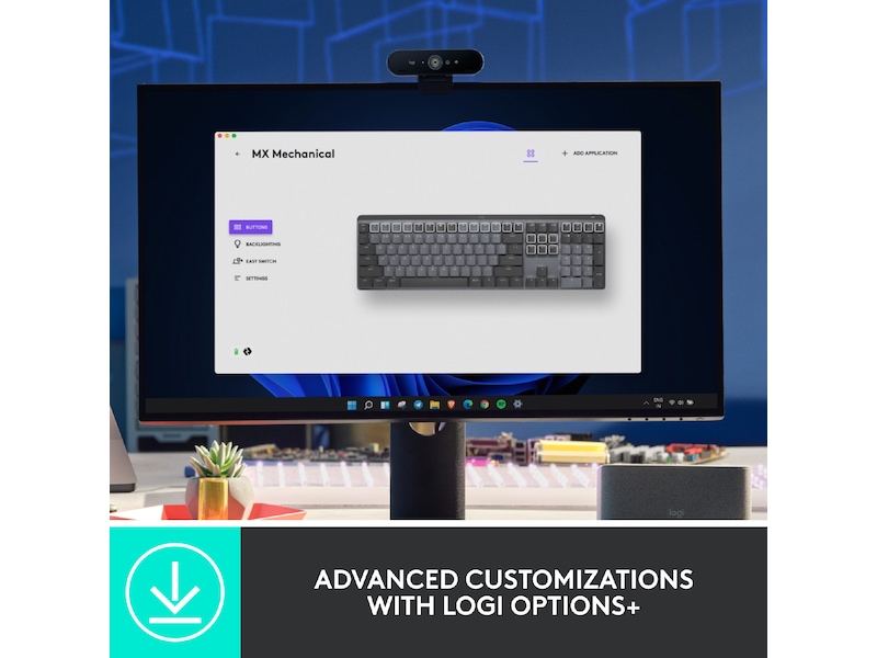 Logitech MX Mechanical Wireless Clicky (graphite) Keyboards