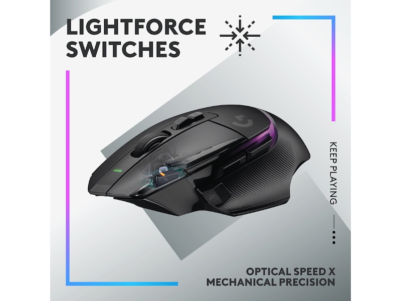 Logitech G502 X Plus Gaming Mus (sort) Gamingmus