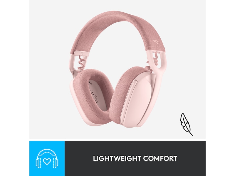 Logitech Zone Vibe 100 trådløs headset (rose) Høretelefoner