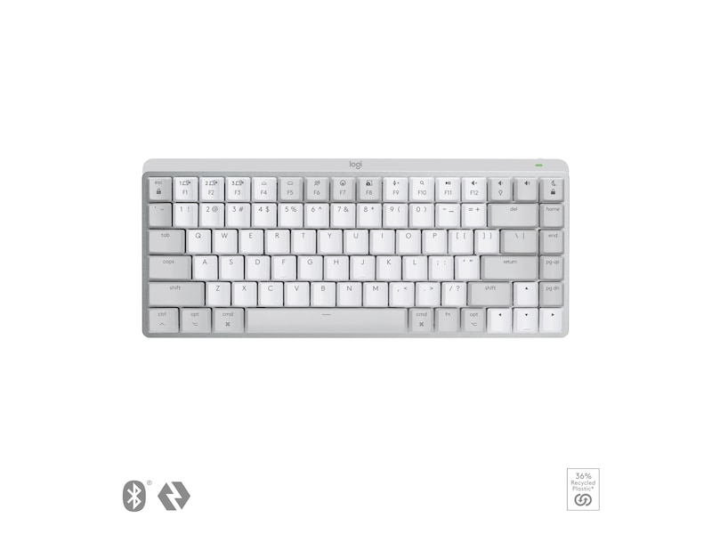 Logitech MX Mechanical Mini for Mac Minimalist Tastatur (pale grey) Keyboards