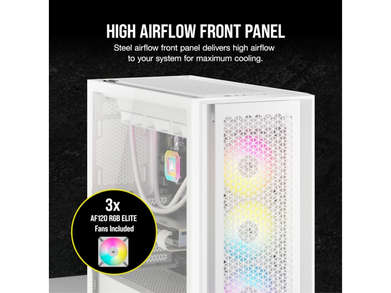 Corsair iCUE 5000D RGB Airflow Mid-Tower (hvidt) Midi Tower