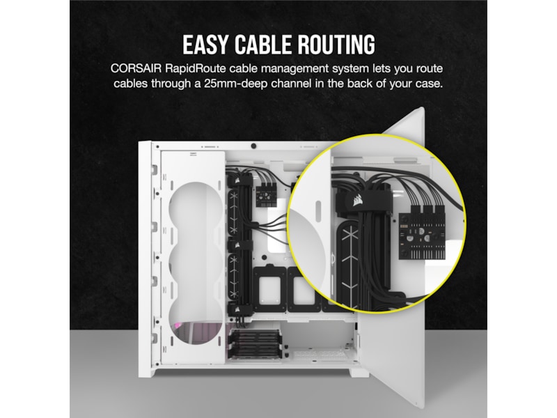 Corsair iCUE 5000D RGB Airflow Mid-Tower (hvidt) Midi Tower