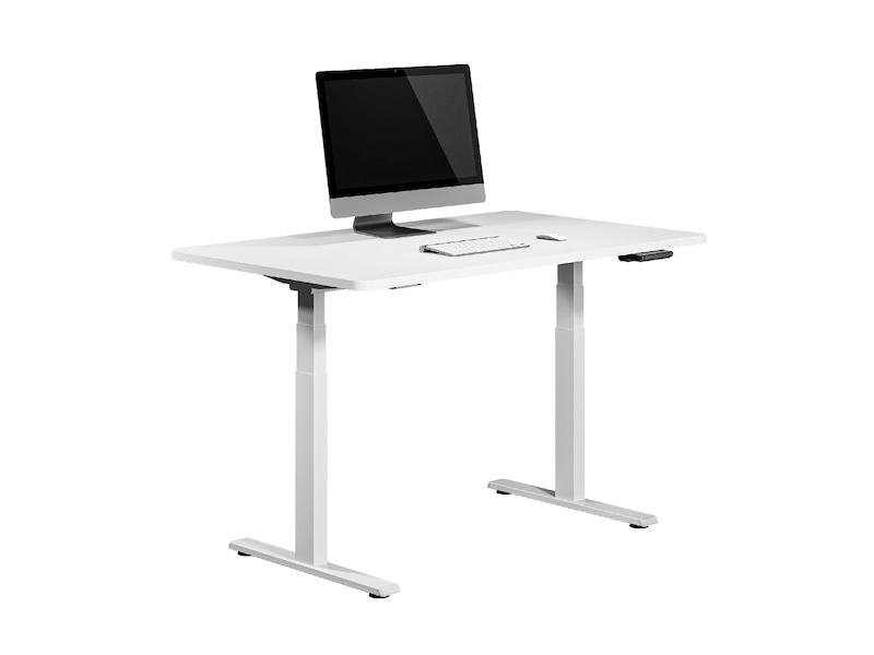 Ergonomisk hæve/sænke skrivebord 120cm (hvid/eg) Aktivitetsborde