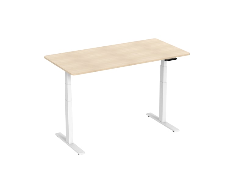 Ergonomisk hæve/sænke skrivebord 150cm (hvid/eg) Aktivitetsborde