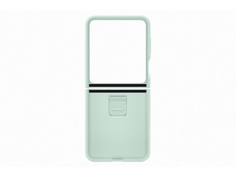 Samsung Z Flip5 silikonecover med ring (ocean green) Mobilcover