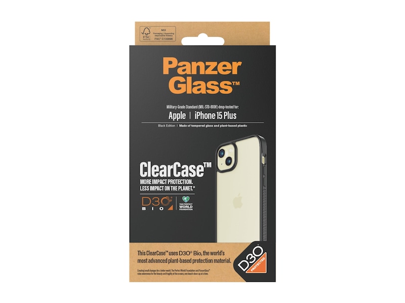 PanzerGlass iPhone 15 Plus ClearCase Cover (gennemsigtig) Mobilcover