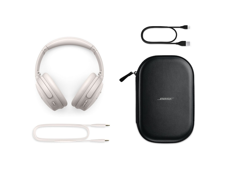 Bose QuietComfort Trådløse høretelefoner, Over-Ear (hvid) Høretelefoner