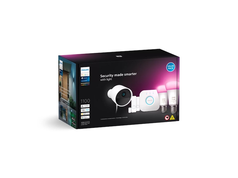 Philips Hue Secure kamera WCA E27 startpakke Overvågningskameraer