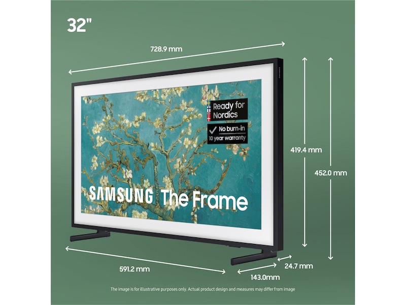 Samsung 32" The Frame 2023 TQ32LS03C 20 - 49 tommer TV