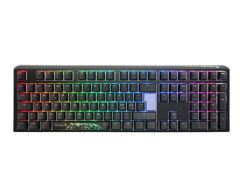 Ducky One 3 Classic Black / White Gamingtastatur RGB Blue (sort/hvidt) Gamingkeyboard