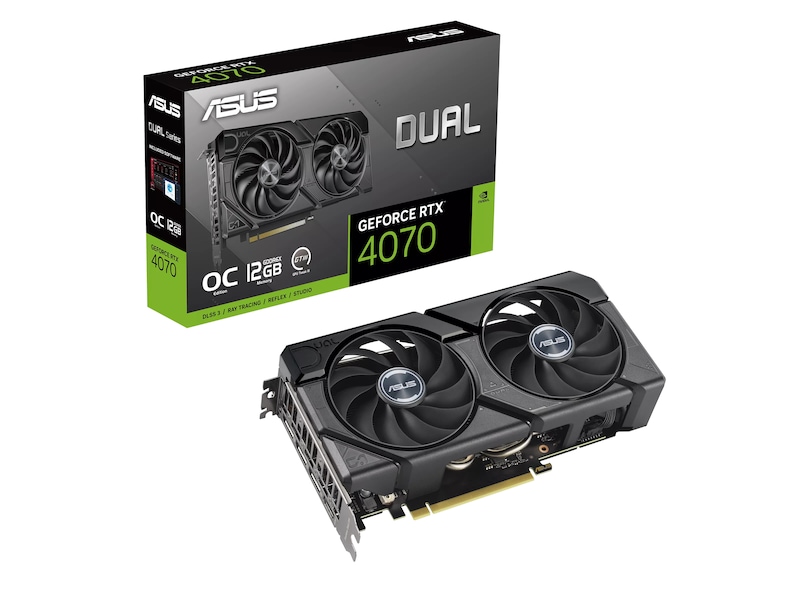 ASUS Dual GeForce RTX 4070 EVO OC Grafikkort