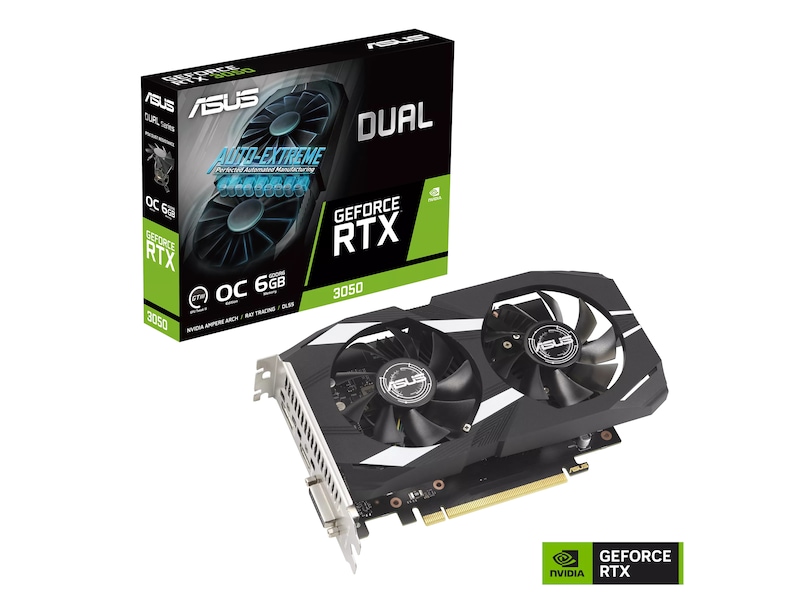 ASUS Dual GeForce RTX 3050 OC Grafikkort