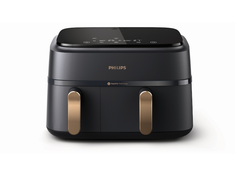 Philips Dual Basket Airfryer 9L NA352/00 (grå/kobber) Airfryer