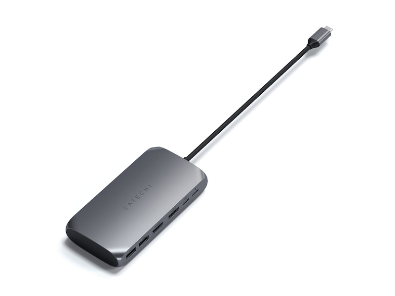 Satechi USB-C M1 Multimedia Adapter (grå) Dockingstation og USB-hub