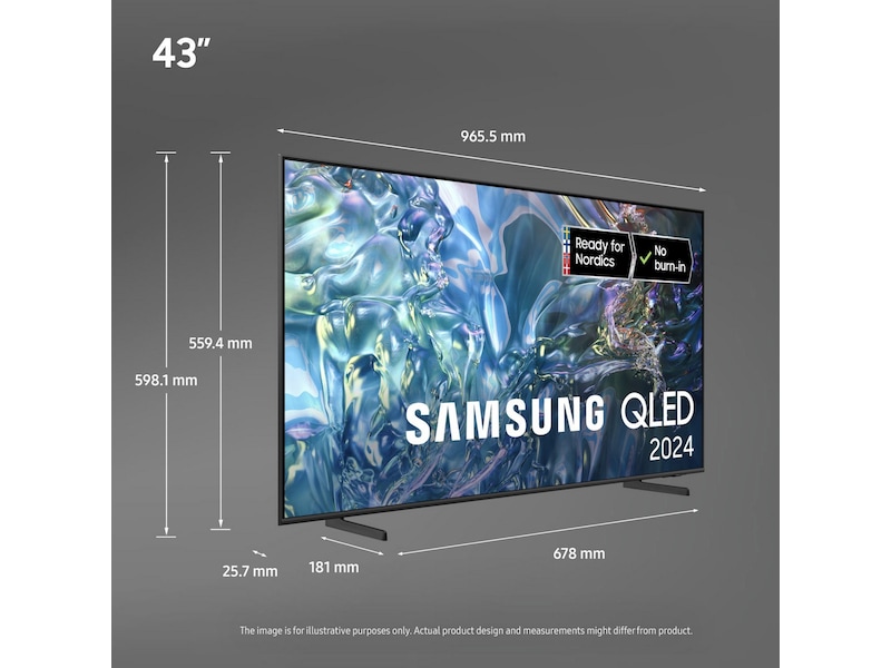 Samsung 43" Q60D QLED 4K TV TQ43Q60D 20 - 49 tommer TV