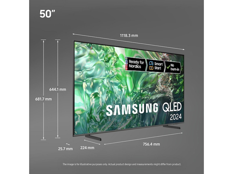 Samsung 50" Q64D QLED 4K TV TQ50Q64D 50 - 59 tommer TV