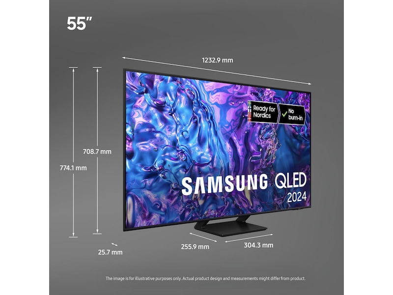 Samsung 55" Q70D QLED 4K TV TQ55Q70D 50 - 59 tommer TV