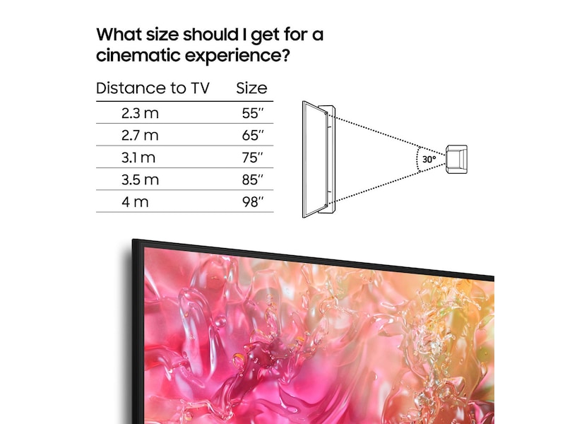 Samsung 75" DU7105 4K Crystal UHD Smart TV TU75DU7105K TV