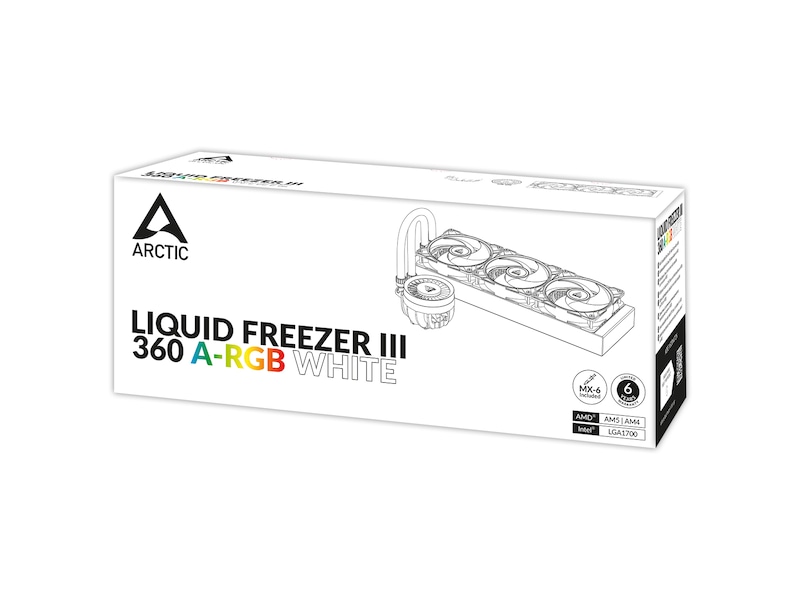 Arctic Liquid Freezer III 360 A-RGB Køler (hvidt) CPU - Vandkøling