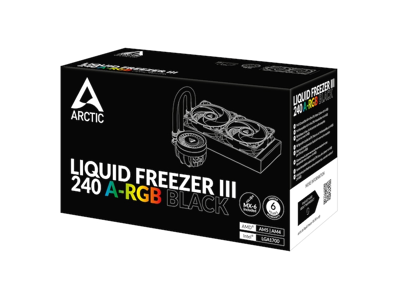 Arctic Liquid Freezer III 240 A-RGB Køler (sort) CPU - Vandkøling