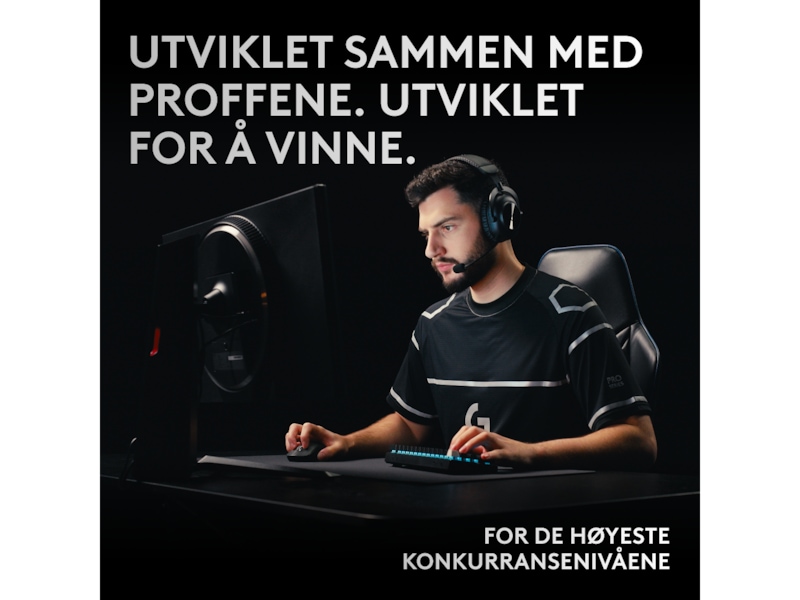 Logitech G Pro X 60 Lightspeed Linear trådløst gamingtastatur (sort) Gamingkeyboard