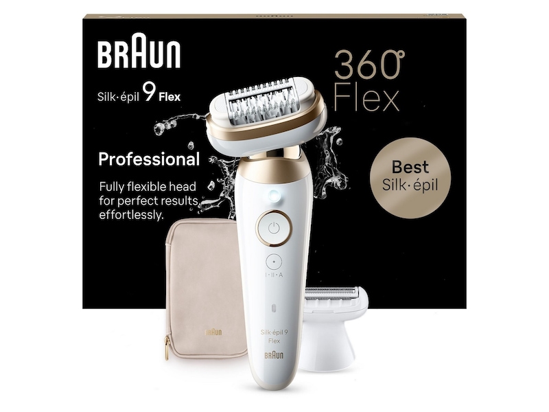 Braun Silk-épil 9 Flex 3D Epilator SES9-041 (hvid/guld) Epilator & IPL-hårfjerning