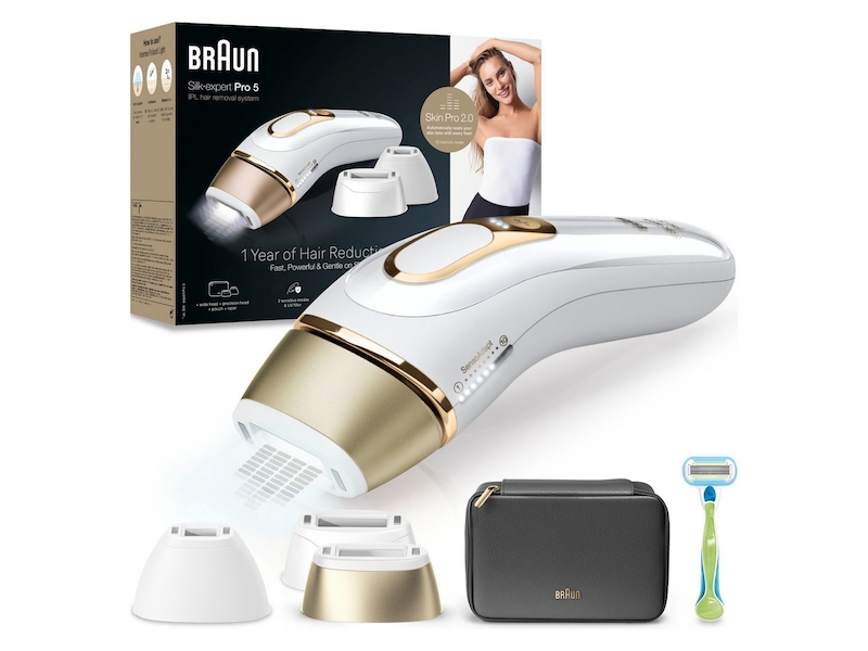 Braun IPL Silk·expert Pro 5 PL5242 (hvid/guld) Epilator & IPL-hårfjerning