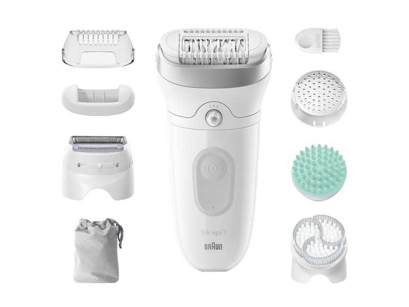 Braun Silk-épil 7 SkinSpa SE7-081 Epilator (hvid/sølv) Epilator & IPL-hårfjerning