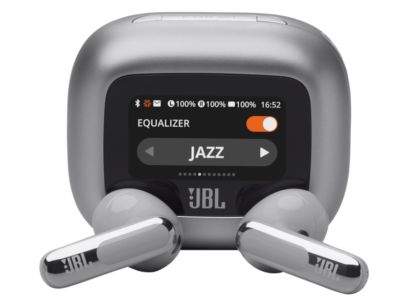 JBL LIVE FLEX 3 Trådløse Høretelefoner, Earbuds (Sølv) In-ear høretelefoner