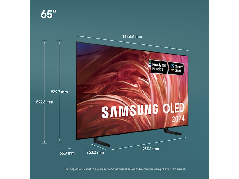 Samsung 65" S85D 4K OLED Smart TV TQ65S85D 60 - 69 tommer TV